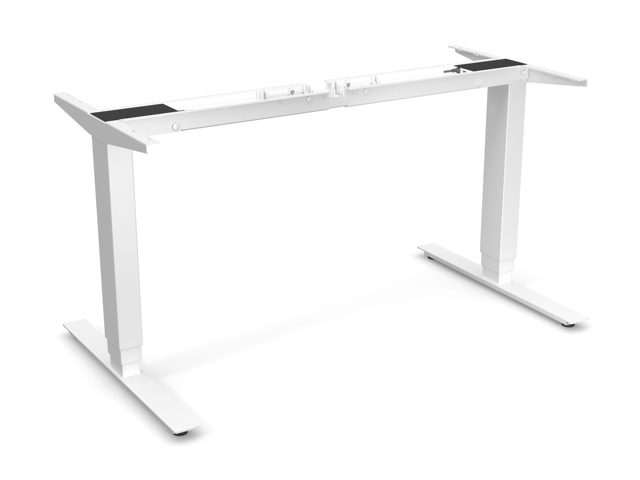 Schreibtischgestell höhenverstellbar weiß